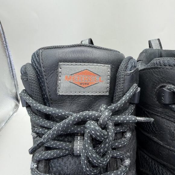 Merrell Moab Vertex Work Boots Mens Size 12W Black Leather Waterproof Safety Toe main image 6